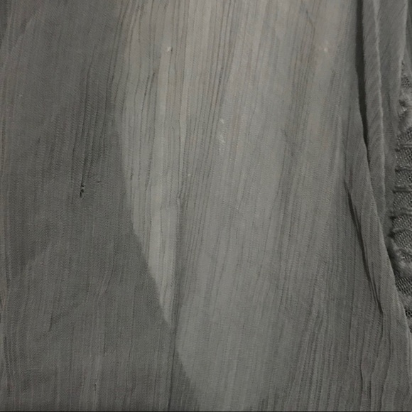 Sundance Gray Viviana Chiffon Column Embroidered Lace Long sleeve Dress - Picture 15 of 16